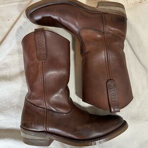 Red Wing Pecos Nail Seat Brown Western Boots Mens Size 9D Worn